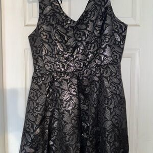 One Clothing Black and Silver Mini Dress